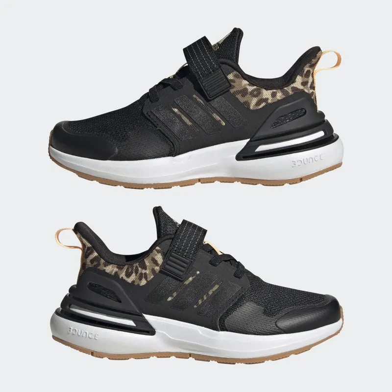 adidas Rapidasport Bounce Sport Running met Elastische Veters en Klittenband Core Black / Core Black / Gold Metallic (FZ6349)