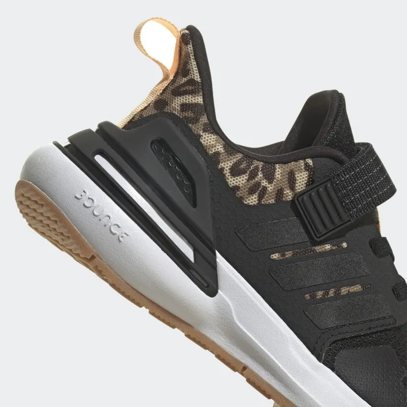 adidas Rapidasport Bounce Sport Running met Elastische Veters en Klittenband Core Black / Core Black / Gold Metallic (FZ6349)