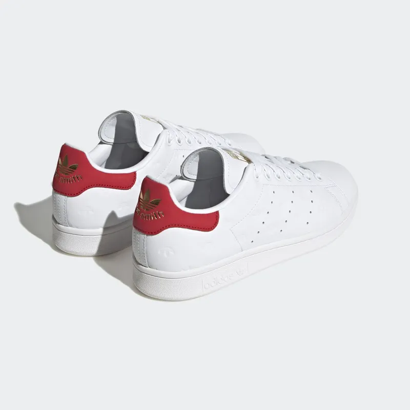 adidas Stan Smith Cloud White / Better Scarlet / Gold Metallic (FZ6370)