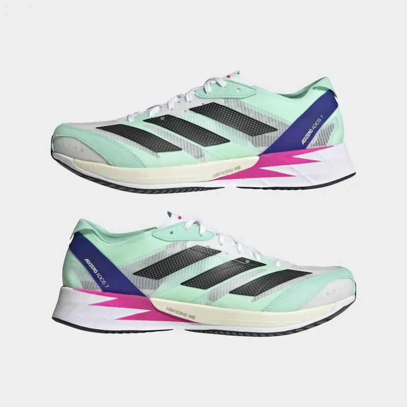 adidas Adizero Adios 7 Cloud White / Core Black / Pulse Mint (GV9059)