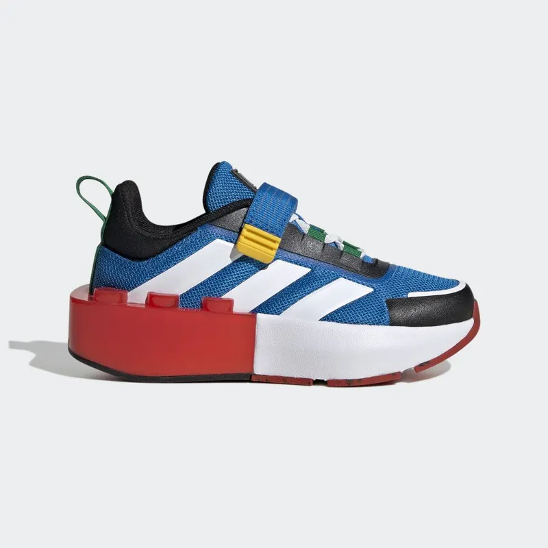 adidas adidas x LEGOÂ® Tech RNR Lifestyle met Elastische Veters en Klittenband Shock Blue / Cloud White / Red (HP5879)