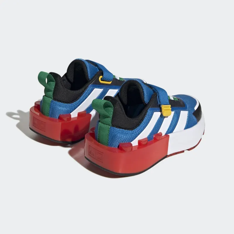 adidas adidas x LEGOÂ® Tech RNR Lifestyle met Elastische Veters en Klittenband Shock Blue / Cloud White / Red (HP5879)