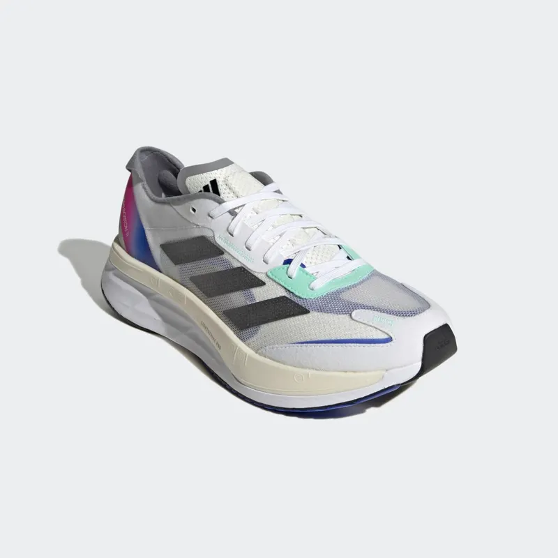 adidas Adizero Boston 11 Cloud White / Core Black / Lucid Blue (HQ3693)