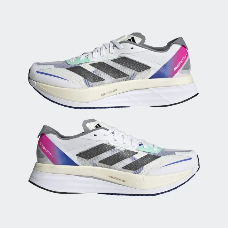 adidas Adizero Boston 11 Cloud White / Core Black / Lucid Blue (HQ3693)