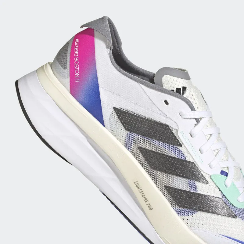 adidas Adizero Boston 11 Cloud White / Core Black / Lucid Blue (HQ3693)
