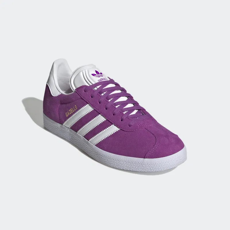 adidas Gazelle Shock Purple / Cloud White / Gold Metallic (HQ4413)