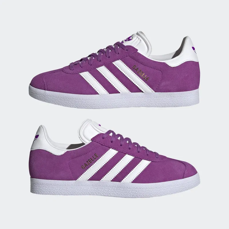 adidas Gazelle Shock Purple / Cloud White / Gold Metallic (HQ4413)