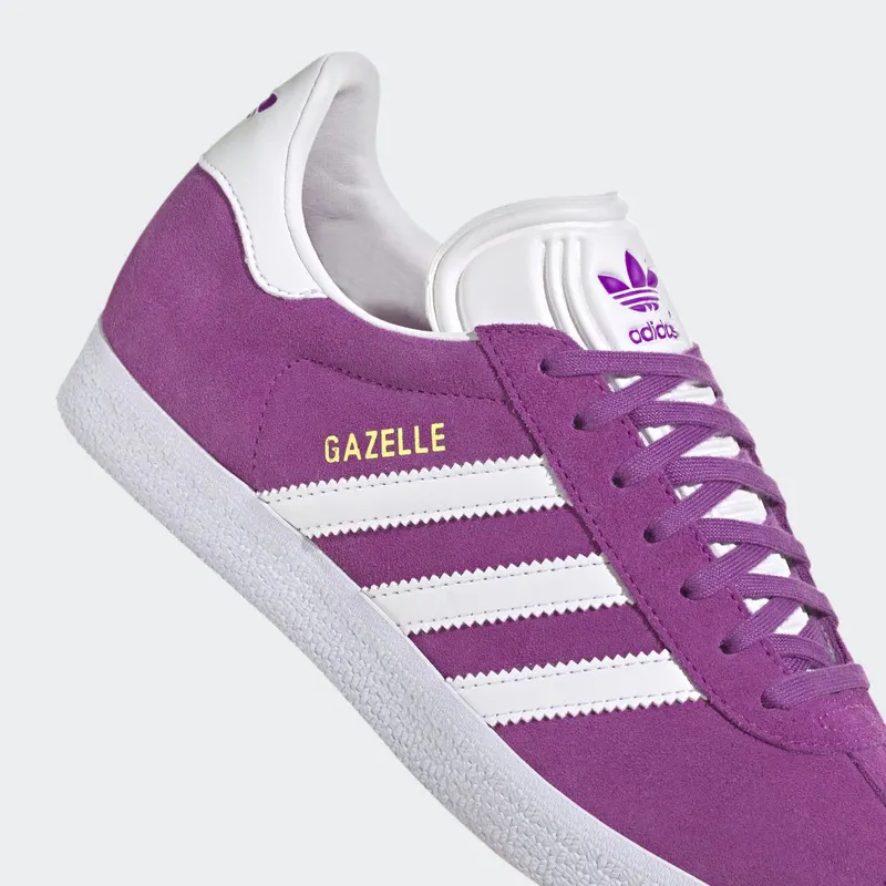 adidas Gazelle Shock Purple / Cloud White / Gold Metallic (HQ4413)