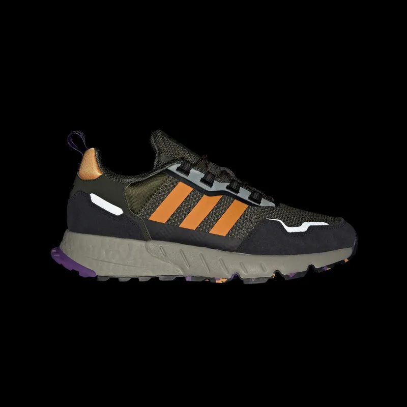 adidas ZX 1K BOOST Core Black / Active Purple / Orange Rush (GZ3546)