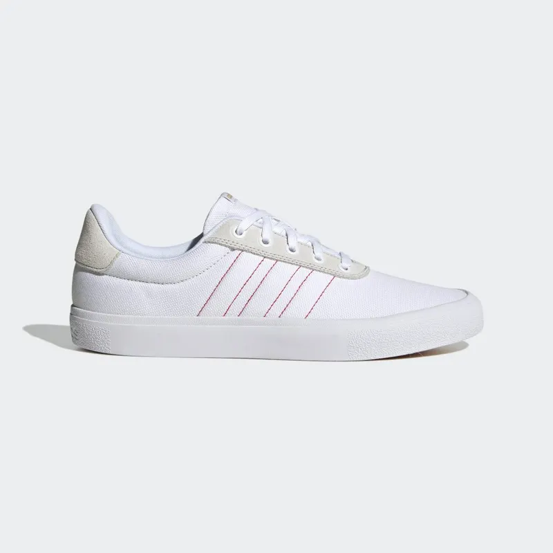 adidas Vulc Raid3r Lifestyle Skateboarding 3-Stripes Cloud White / Better Scarlet / Matte Gold (H06281)