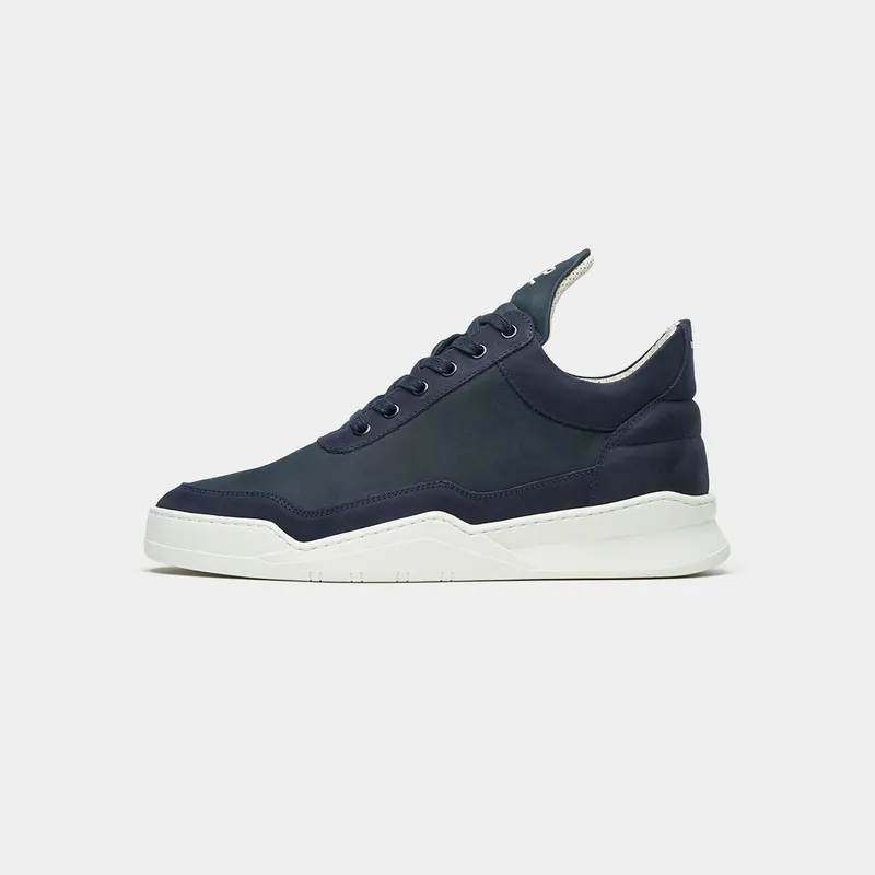 Filling Pieces Low Top Nubuck Navy