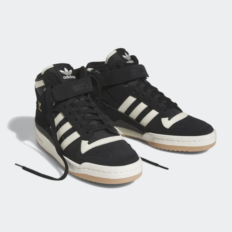 adidas Forum Mid Core Black / Cream White / Gum (FZ6252)