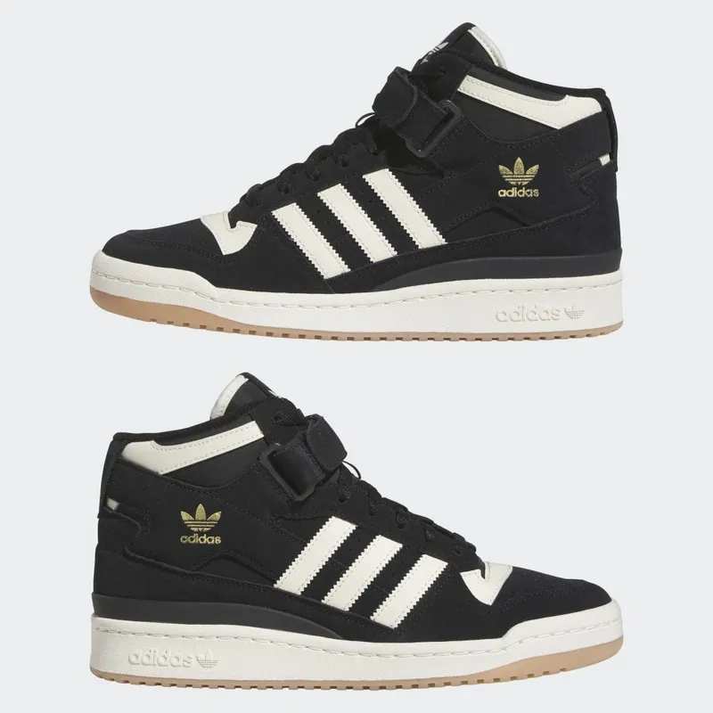 adidas Forum Mid Core Black / Cream White / Gum (FZ6252)