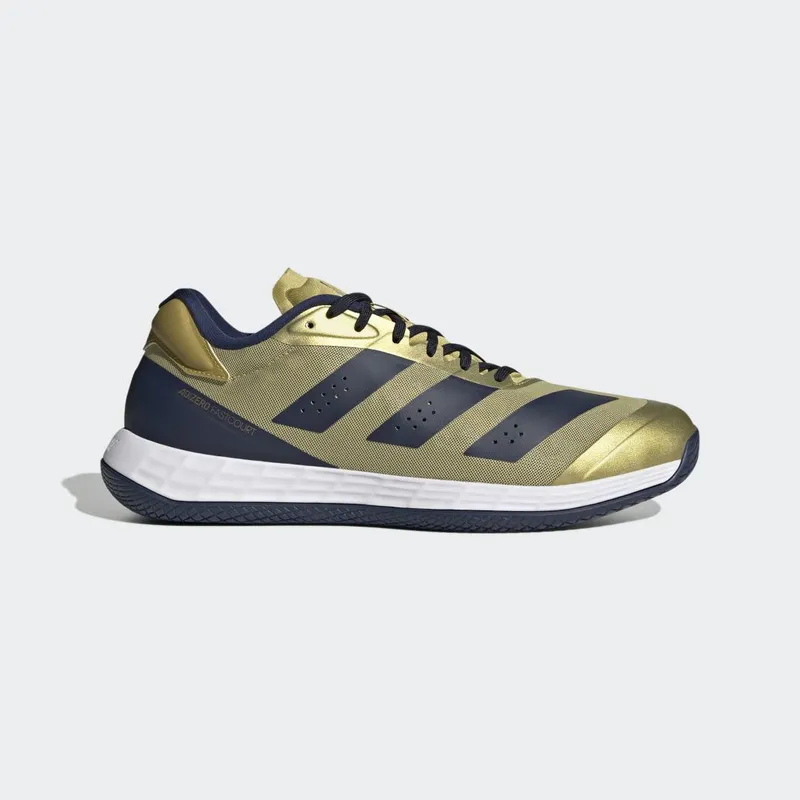 adidas Adizero Fastcourt Gold Metallic / Team Navy Blue 2 / Cloud White (HP4309)