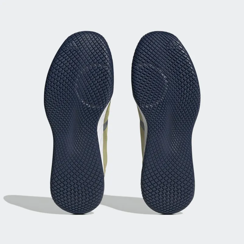 adidas Adizero Fastcourt Gold Metallic / Team Navy Blue 2 / Cloud White (HP4309)