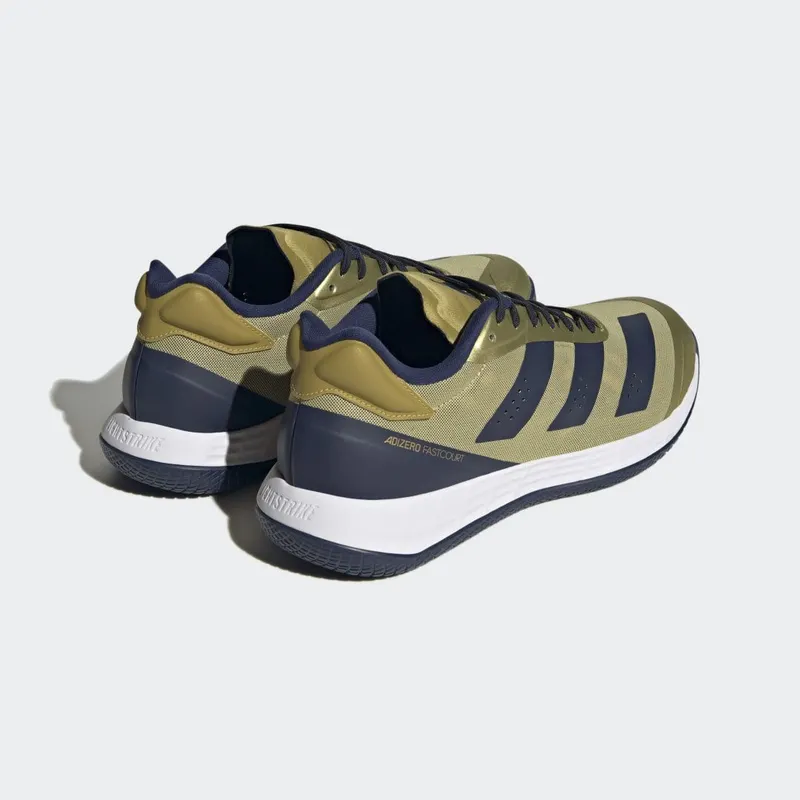 adidas Adizero Fastcourt Gold Metallic / Team Navy Blue 2 / Cloud White (HP4309)
