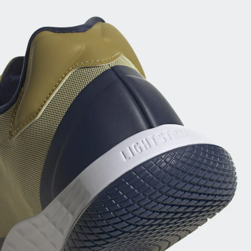 adidas Adizero Fastcourt Gold Metallic / Team Navy Blue 2 / Cloud White (HP4309)