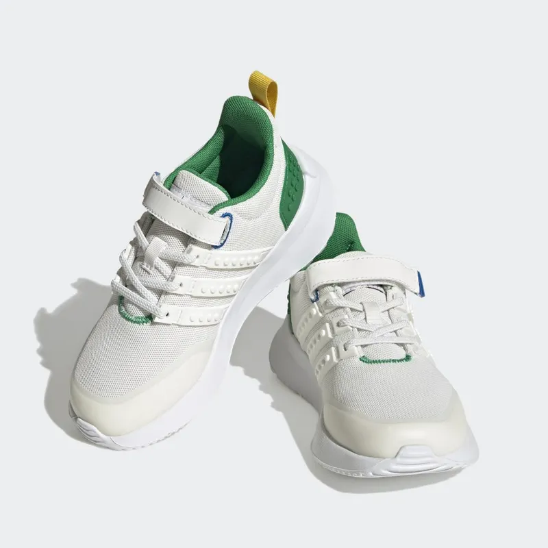 adidas adidas x LEGO® Racer TR21 met Elastische Veters en Klittenband Core White / Core White / Green (HQ1315)