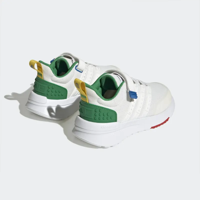 adidas adidas x LEGO® Racer TR21 met Elastische Veters en Klittenband Core White / Core White / Green (HQ1315)