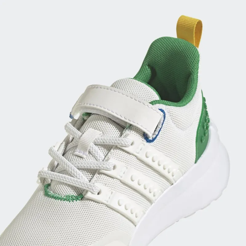 adidas adidas x LEGO® Racer TR21 met Elastische Veters en Klittenband Core White / Core White / Green (HQ1315)
