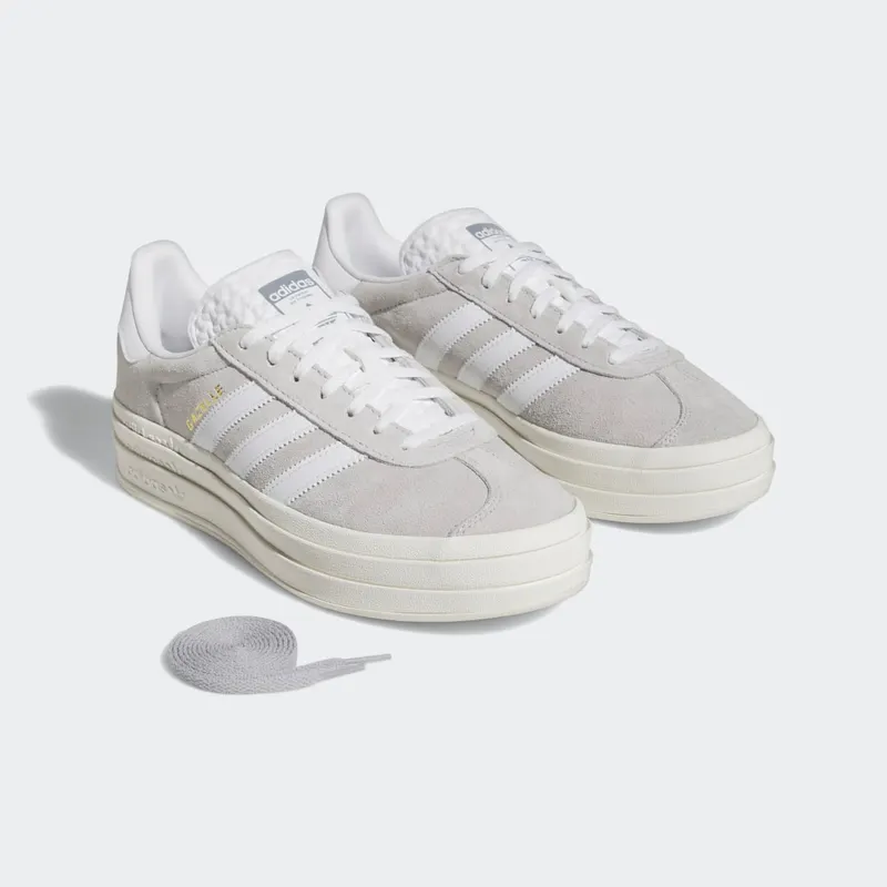 adidas Gazelle Bold Grey Two / Cloud White / Core White (HQ6893)