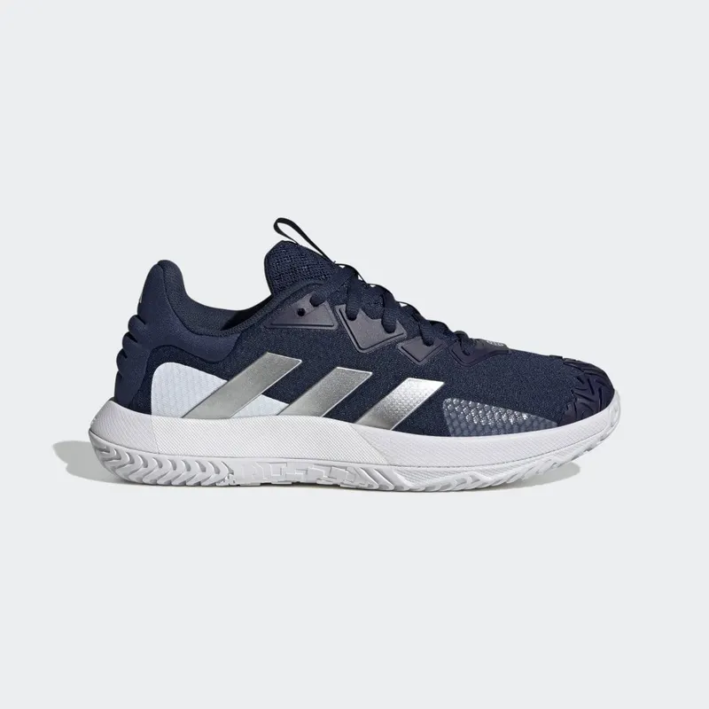 adidas SoleMatch Control Tennisschoenen Team Navy Blue 2 / Matte Silver / Cloud White (HQ8440)