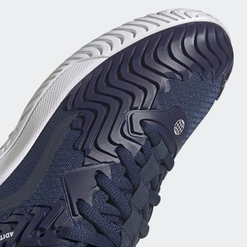 adidas SoleMatch Control Tennisschoenen Team Navy Blue 2 / Matte Silver / Cloud White (HQ8440)