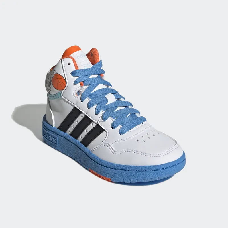 adidas Mickey Mid Hoops Cloud White / Core Black / Pulse Blue (GY6634)