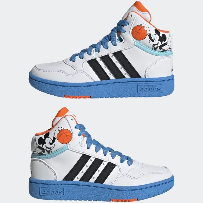 adidas Mickey Mid Hoops Cloud White / Core Black / Pulse Blue (GY6634)