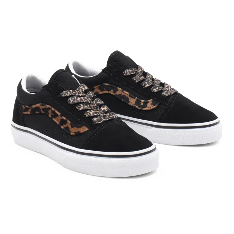 VANS Leopard Fur Old Skool Kinderschoenen Zwart (VN000W9TNUO)