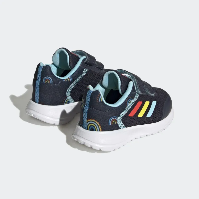 adidas Tensaur Run Sport Running met Dubbel Klittenband Legend Ink / Bold Orange / Impact Yellow (GY2462)