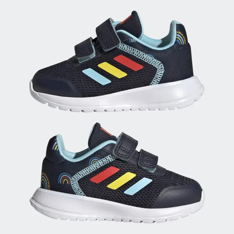 adidas Tensaur Run Sport Running met Dubbel Klittenband Legend Ink / Bold Orange / Impact Yellow (GY2462)