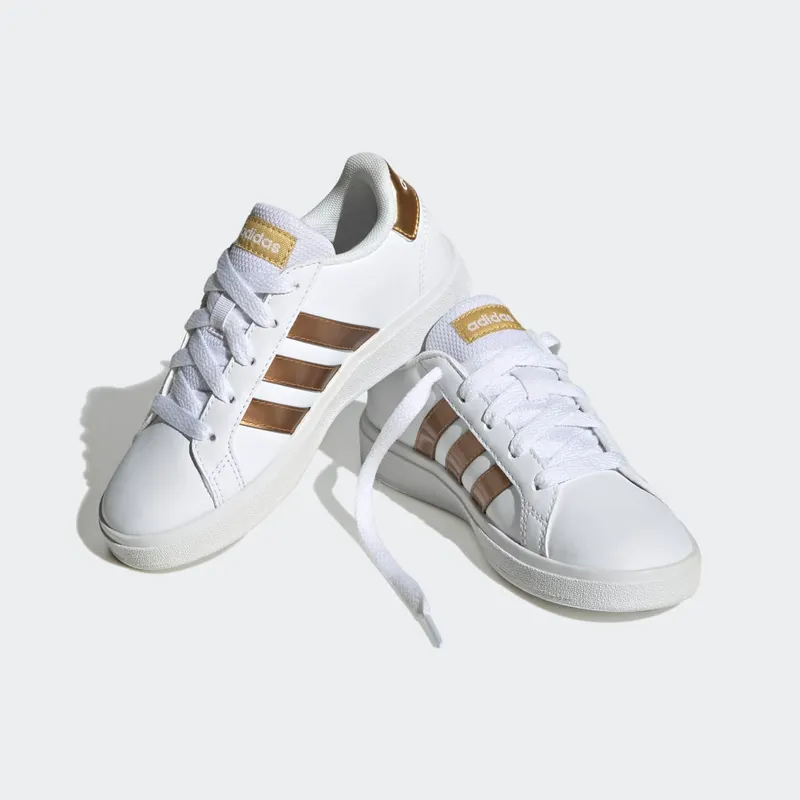 adidas Grand Court Sustainable Lifestyle Tennis Veterschoenen Cloud White / Cloud White / Matte Gold (GY2578)