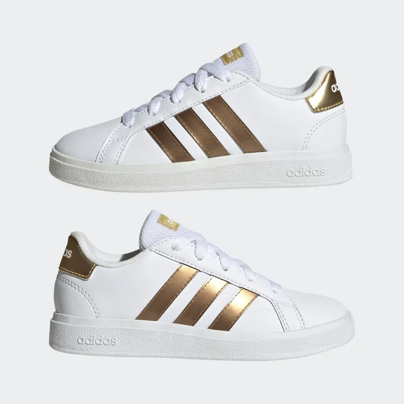 adidas Grand Court Sustainable Lifestyle Tennis Veterschoenen Cloud White / Cloud White / Matte Gold (GY2578)