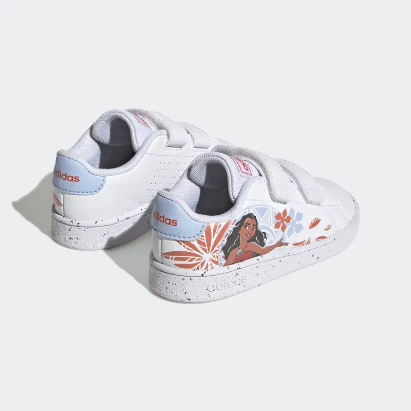adidas adidas x Disney Advantage Moana met Klittenband Cloud White / Blue Dawn / Semi Impact Orange (GZ9467)