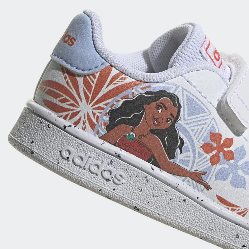 adidas adidas x Disney Advantage Moana met Klittenband Cloud White / Blue Dawn / Semi Impact Orange (GZ9467)