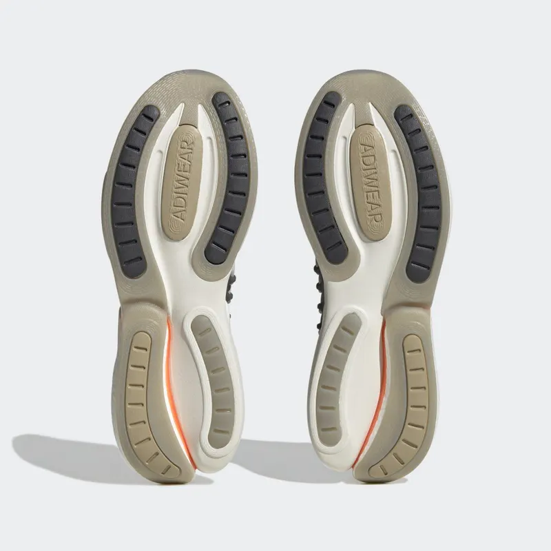 adidas Alphaboost V1 Sustainable BOOST Lifestyle Hardloopschoenen Metal Grey / Screaming Orange / Olive Strata (HP2763)