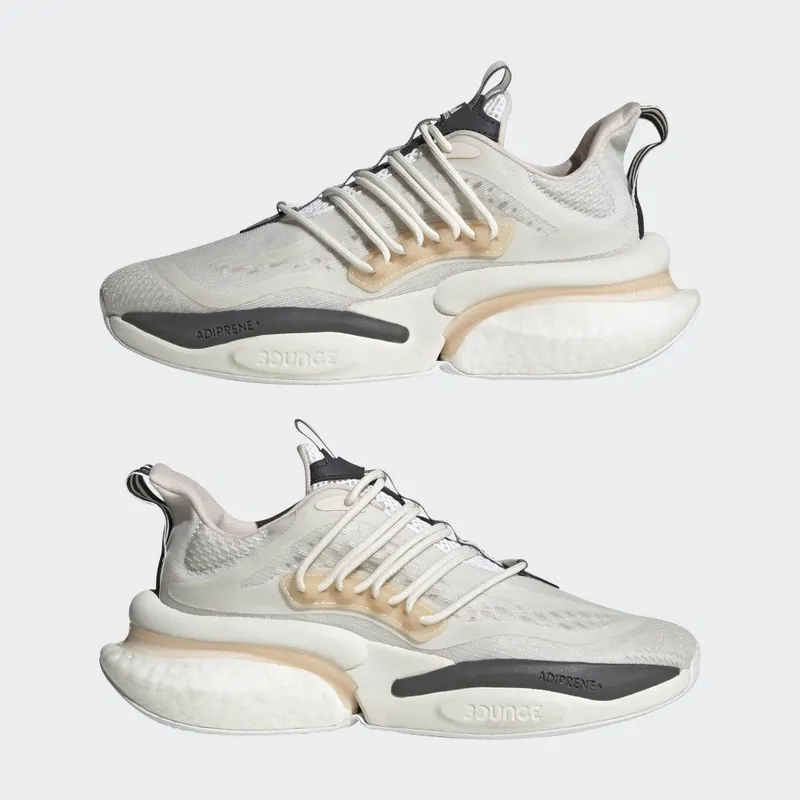 adidas Alphaboost V1 Sustainable BOOST Lifestyle Hardloopschoenen Cloud White / Wonder Quartz / Grey Five (HP6132)