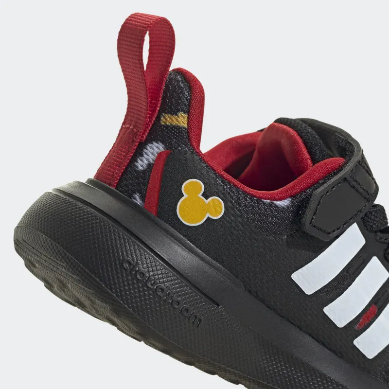 adidas adidas x Disney FortaRun 2.0 Mickey Cloudfoam Sport Running met Elastische Veters en Klittenband Core Black / Bold Gold / Better Scarlet (HP8994)