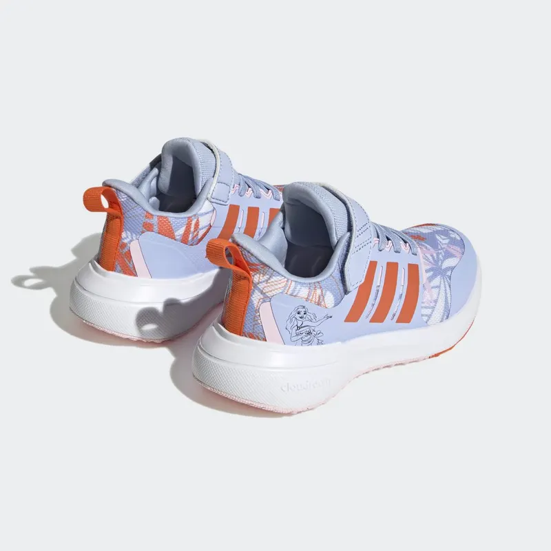 adidas adidas x Disney FortaRun 2.0 Moana Cloudfoam Sport Running met Elastische Veters en Klittenband Blue Dawn / Semi Impact Orange / Cloud White (HP8999)