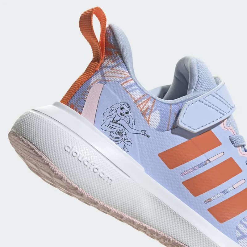 adidas adidas x Disney FortaRun 2.0 Moana Cloudfoam Sport Running met Elastische Veters en Klittenband Blue Dawn / Semi Impact Orange / Cloud White (HP8999)
