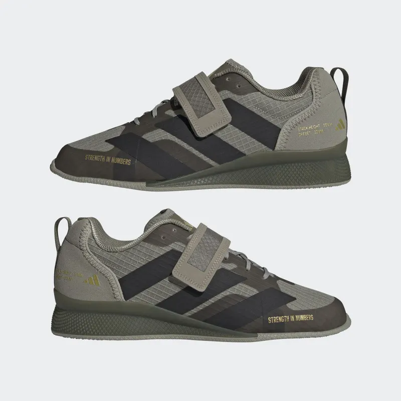 adidas Adipower Weightlifting 3 Silver Pebble / Core Black / Olive Strata (HQ1922)