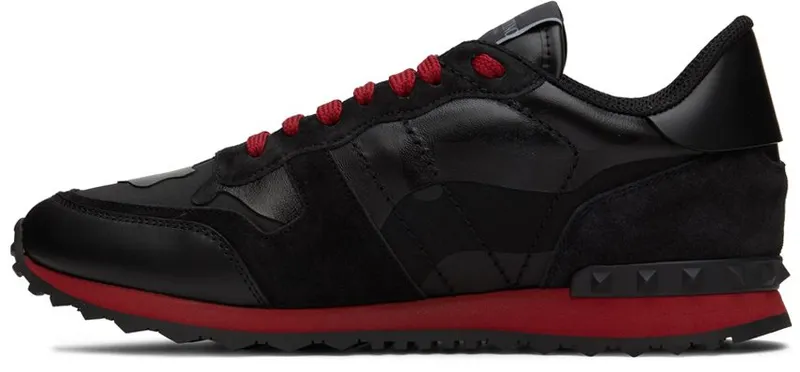 Valentino Garavani Black Rockrunner Sneakers (1Y2S0723NSD)