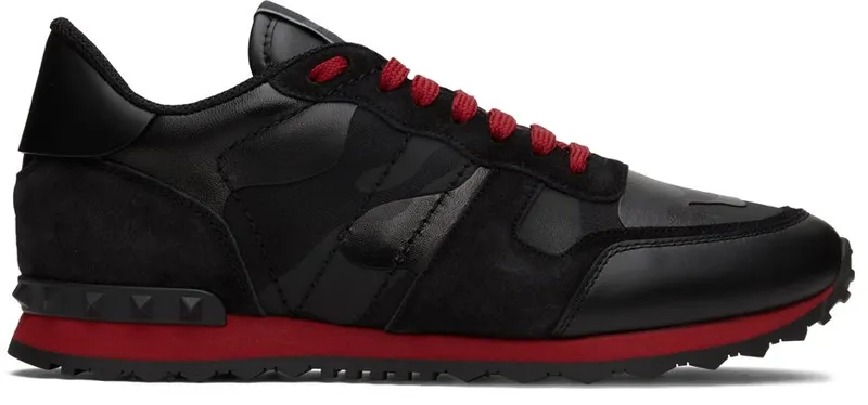 Valentino Garavani Black Rockrunner Sneakers (1Y2S0723NSD)