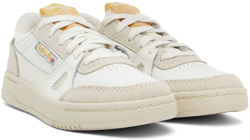 Reebok LT Court Schoenen Bright Ochre / Cloud White / Vector Red