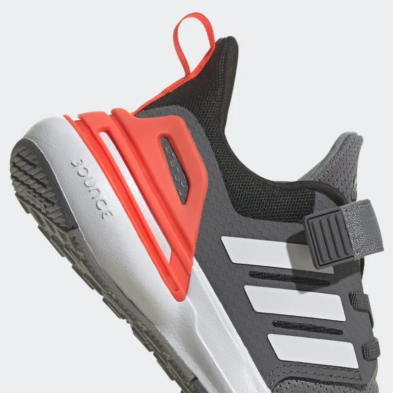 adidas Rapidasport Bounce Sport Running met Elastische Veters en Klittenband Grey Three / Cloud White / Grey Five (HP2753)