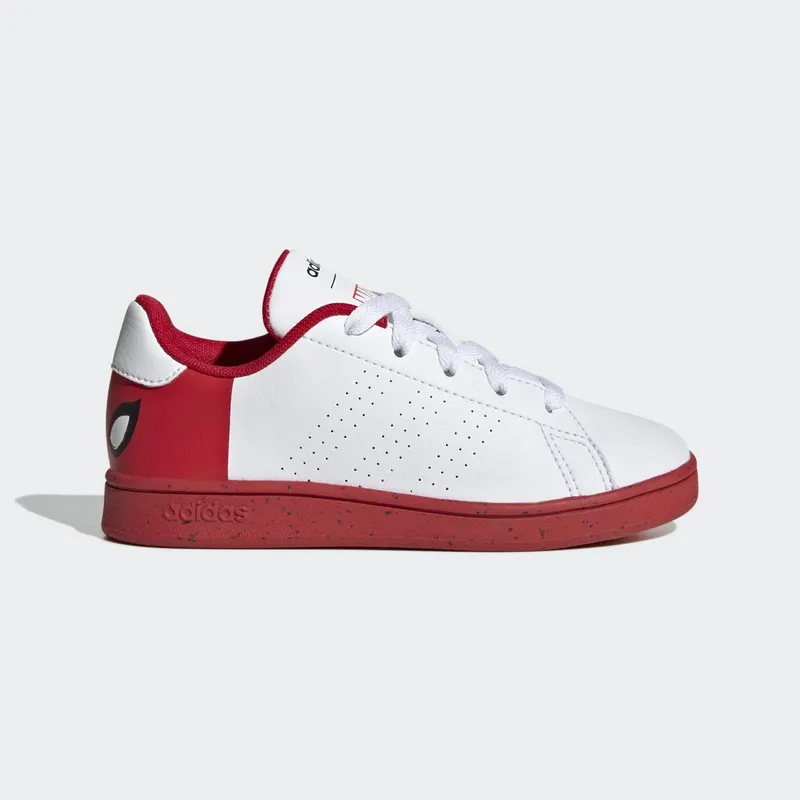 adidas adidas x Marvel Advantage Spider-Man Veterschoenen Cloud White / Cloud White / Better Scarlet (HQ8838)