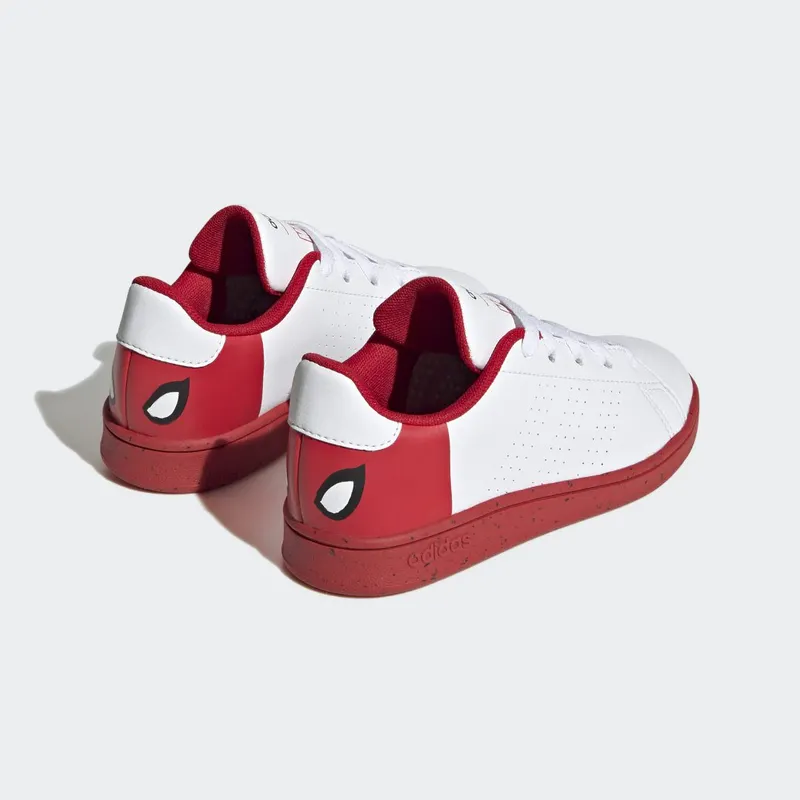 adidas adidas x Marvel Advantage Spider-Man Veterschoenen Cloud White / Cloud White / Better Scarlet (HQ8838)