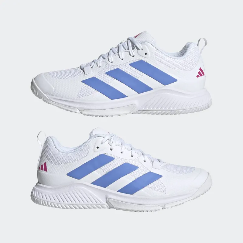 adidas Court Team Bounce 2.0 Cloud White / Blue Fusion / Lucid Fuchsia (HR1234)
