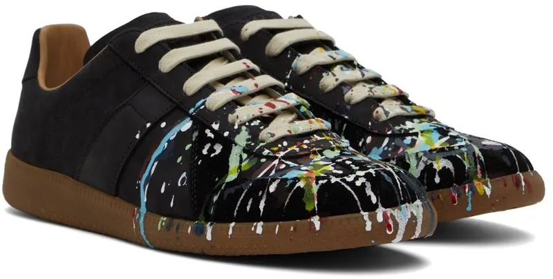 Maison Margiela Black & Multicolor Replica Sneakers (S57WS0240 P1892)